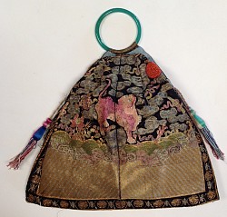 Early Recycling: Purse Made from Quinn Dynasty Chinese Rank Badge